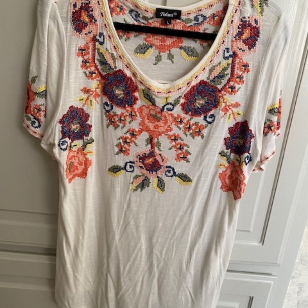 Tolani Embriodered Top